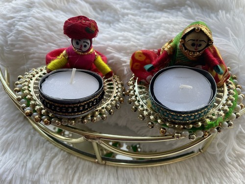 Pair diwali diya puppets - 1,