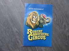 Robert Brothers Circus Polebrook Peterborough circa 1968 Original Programme
