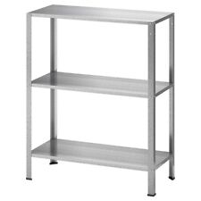 NEW IKEA HYLLIS 3 Tiers Shelving Unit,In/Outdoor,Galvanised Steel,60x27x74cm