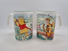 Disney Winnie The Pooh Mugs 2000 Kiln Craft 100 Acre Wood Bone China Vintage VGC