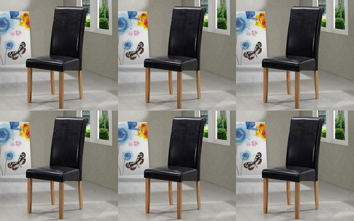 Marley pu leather dining - 6, x