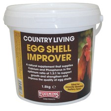 Equimins Country Living Egg Shell Improver 500g 1.5kg Calcium Phosphate Booster