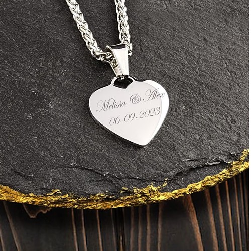 Custom engraved love - custom, heart