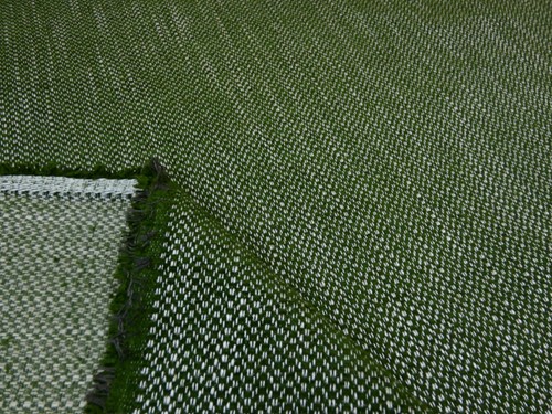 Green chenille weave - green,
