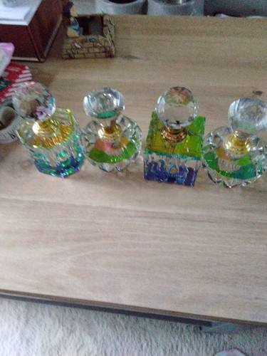 Solid crystal perfume bottles - crystal,