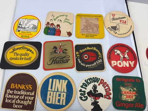 Vintage beer mats 50s - 50s, 60’s