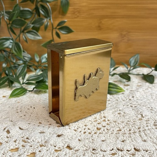 Vintage brass scottie dog - brass,