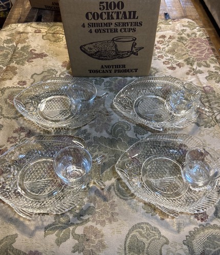 Set clear glass fish - clear,