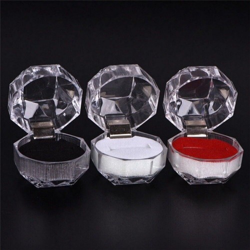 Clear acrylic jewelry gift - clear,
