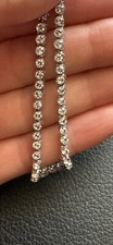 Genuine Swarovski Vintage Emily Tennis Bracelet, Rhodium Plated