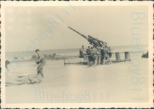 1950s British Army Rhine Royal Artillery battery gun firing 4*3"