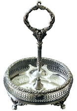 Ornate 6 Bottle Cruet Set