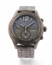 EBEL X-1 Chronograph Date PVD Grey Steel Bracelet X1 Sport Wave - 43mm - 1216121