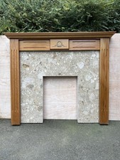 Oak fire surround with - oak,