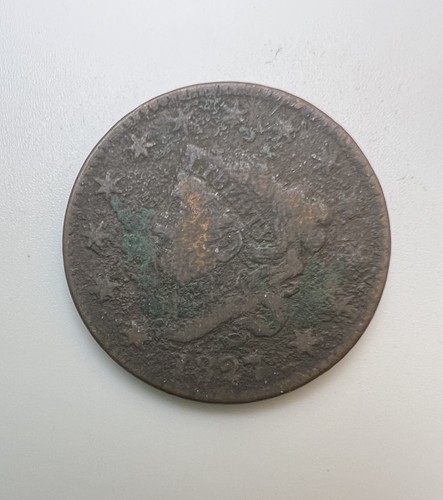 1827 large cent coronet matron - 1827,