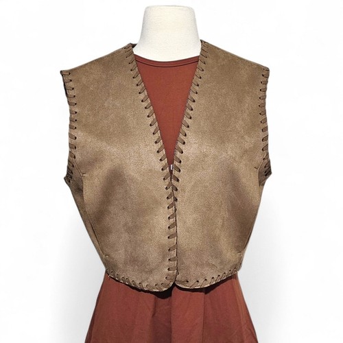 Zara suede effect waistcoat - zara,