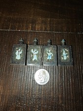 Antique Signed Silver Enamel