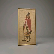 Vintage African Batik Fork Art