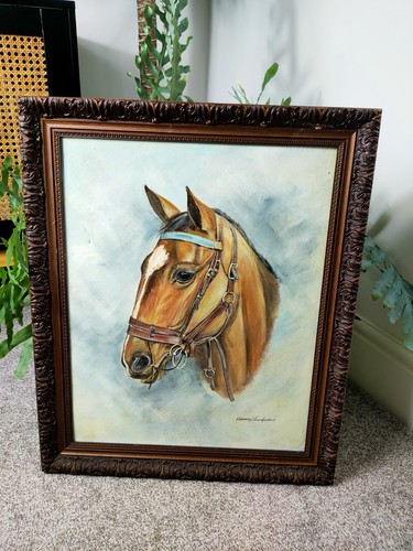 Vintage oil painting race - vintage,