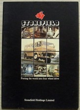 STONEFIELD 4x4 MILITARY VEHICLES Sales Brochure Late 1970s?