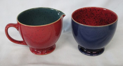 Denby harlequin red blue - denby,