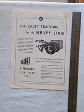 BMB Light Tractor Advertisement removed from a 1951 Farming Magazine B.M.B.