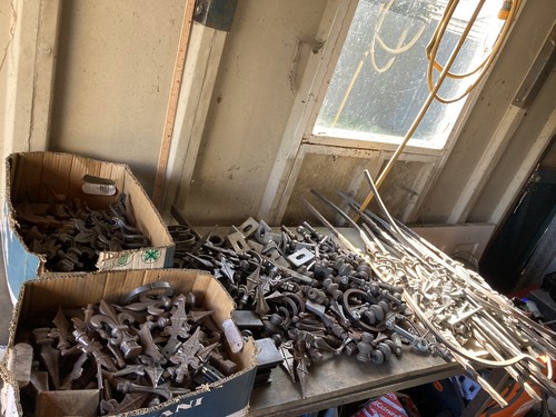 Wrought iron gate components - iron,