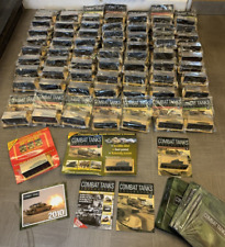 66 x Deagostini Combat Tank Collection, Job Lot 1/72 Models & Magazines & Extras