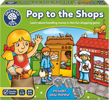 Orchard Toys Pop to the Shops Board Game, Helps Teach Handling Money and Giving 