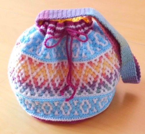 Handmade crochet drawstring - handmade,