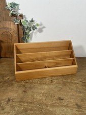 Vintage Wooden Letter Rack