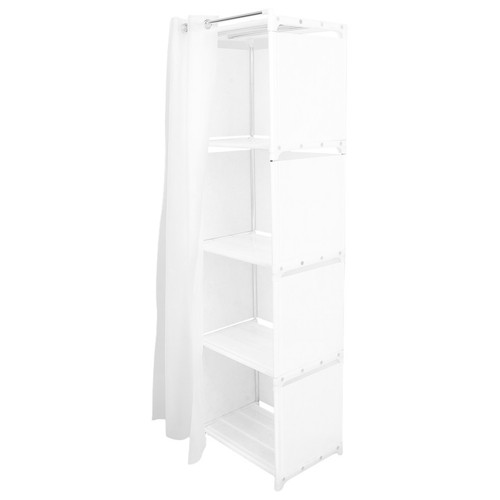 Wardrobe with shelves - wardrobe,