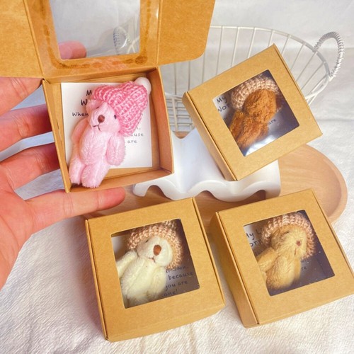 Mini plush teddy - plush, box