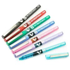 Pilot Hi-Tec Point V5 0.5mm Fine Liquid Ink Rollerball Pen Various Colours Pink