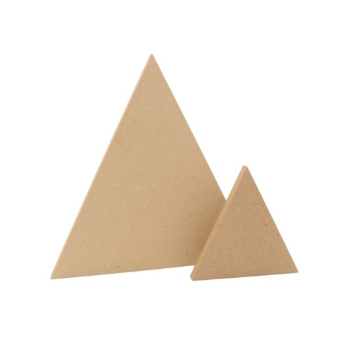 Wooden mdf triangle round - mdf,