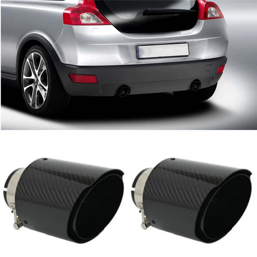 Exhaust tip carbon fibre - exhaust,