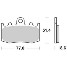 6567965 - FRONT BRAKE PAD SERIES SBS796HS R GS 1150