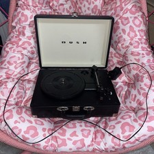 Bush Classic Turntable Record Player ,Black,leads and manual included.