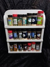 Rustic herb spice rack 19 H x
