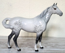 Beswick Swish Tail Horse Rare Early Version 1 Dapple Grey Gloss Model 1182 Vgc