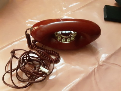Red corded telephone special - red,