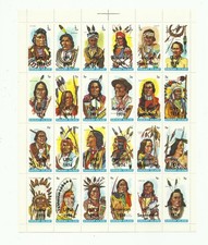 American indian mnh stamps - n.,