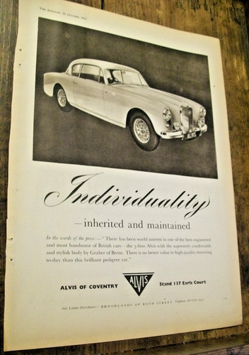 1956 alvis british mag - alvis, british-mag