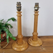 Bhs Vintage Turned Wooden Lamp