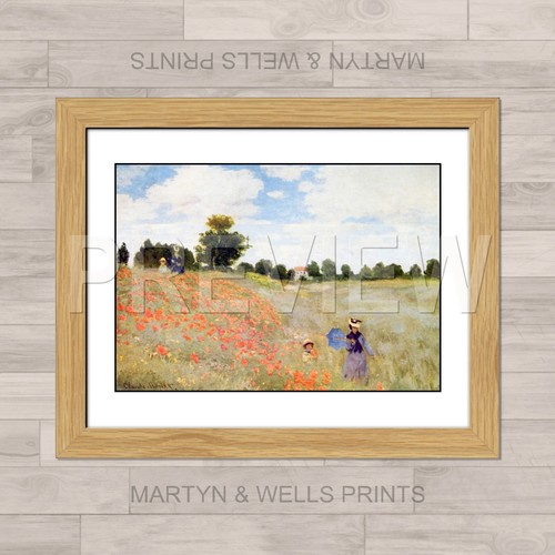 Claude monet print poppy - monet,