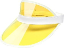 Unisex 80s Retro Neon Sun Visor Women’s & Men’s Golf Sports Festival Fancy Dress