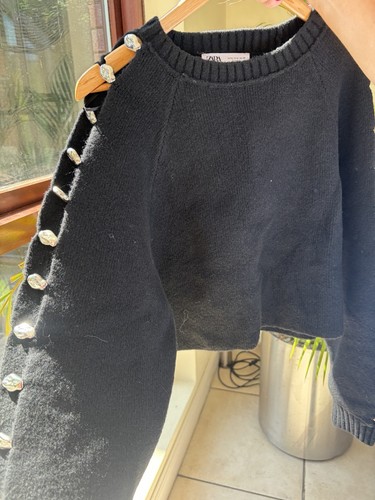 Zara black knit - knit, pullover