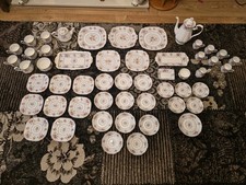 Royal Albert Petit Point China Cup Saucers Coffe Tea Pot X50 Piece Joblot Bundle