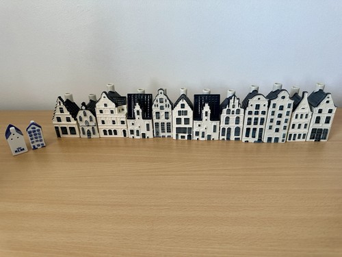Klm delft pottery houses - pottery,