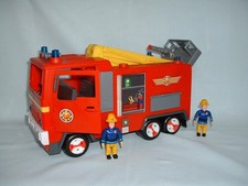 FIREMAN SAM PLAY N SPRAY Light Up JUPITER FIRE ENGINE TRUCK Toy & Action Figures